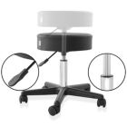 Alternate image 2 for Saloniture Rolling Hydraulic Salon Stool - Adjustable Swivel Chair for Spa, Shop, Salon, Massage, Medical, Work or Office