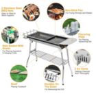 Alternate image 1 for Eggracks By Global Phoenix Foldable BBQ Grill Portable Charcoal Barbeque Grill Stainless