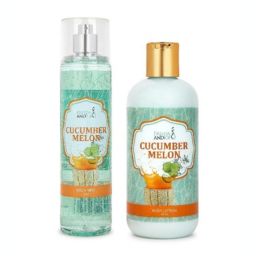 Freida and Joe Cucumber Melon Fragrance 10oz Body Lotion and 8oz Body Mist Spray Set