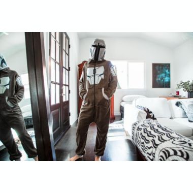 Star Wars  The Mandalorian, Bounty Hunter Din Djarin Unisex Onesie For Adults. View a larger version of this product image.