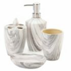 Alternate image 0 for Accent Plus Marble Printed Bath Accessory Set