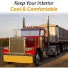 Alternate image 3 for Zone Tech Semi-Truck Sunshade for Windshield and Side Window - Premium Quality Protective Reflective Magic Sunshade Maximum Coverage to Block UV Sun Heat Rays Best for Commercial, Semi & Big Rig Truck