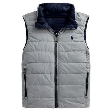 Ralph Lauren Boy's Reversible Down Vest -Gray Size 6. View a larger version of this product image.