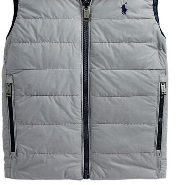 Ralph Lauren Boy's Reversible Down Vest -Gray Size 6. View a larger version of this product image.