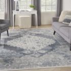 Alternate image 1 for Nourison Astra Machine Washable Vintage Persian Indoor Rug Blue/Ivory 7'10" x 10'
