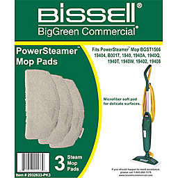 BISSELL COMMERCIAL REPLACEMENT MOP PADS FOR BGST1566, 3 PACK 2032633-PK3
