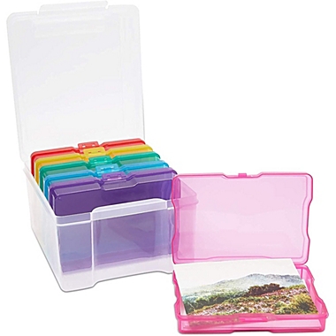 Paper Junkie 4 x 6 Inch Photo Storage Box with 6 Inner Cases (7 Pieces). View a larger version of this product image.