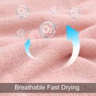 Alternate image 3 for PiccoCasa Hand Towel Set 14" x 30", Soft 100% Combed Cotton 600 GSM Luxury Towels Highly Absorbent for Bathroom Wash Shower Towel Misty Rose 4 Pieces