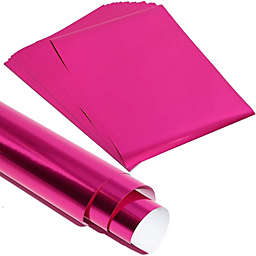 Bright Creations Metallic Foil Paper Sheets (8.5 x 11 in, Fuchsia, 50 Pack)