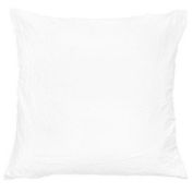 100% French Linen Euro Sham - 26" X 26" - White   BOKSER HOME