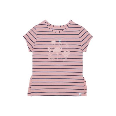 Deux par Deux Organic Cotton T-Shirt Pink Stripe