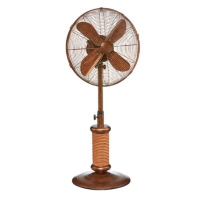 Deco Home Accents 50" Brown Nautica Adjustable Outdoor Standing Fan