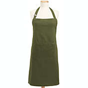 Contemporary Home Living 32" Green Apron with Adjustable Neck and Waist Ties