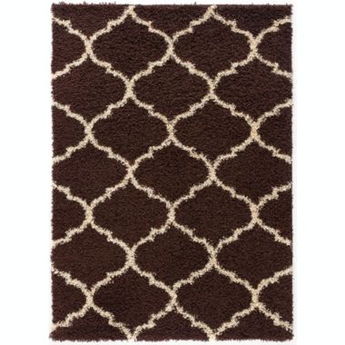 L'Baiet Anabelle Brown Shag 5' x 7' Rug. View a larger version of this product image.