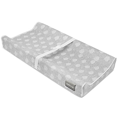 Contoured Changing Pad - Waterproof & Non-Slip Design, Includes a Cozy, Breathable, & Washable Pad Cover - by Jool Baby Products. View a larger version of this product image.