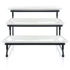 Alternate image 1 for Elama 3 Tier Rectangular Plate Porcelain Serveware Set