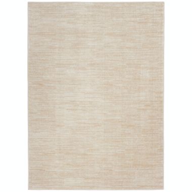 Nourison Nourison Essentials NRE01 Indoor/outdoor Area Rug - Ivory Beige 6' x 9'. View a larger version of this product image.