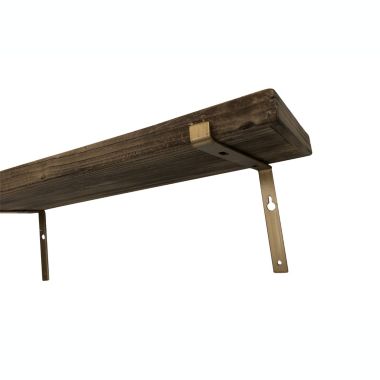 TX USA L Bracket for Foster Shelf, Vertical Mount, Set of 2 - Gold. View a larger version of this product image.