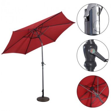 Hooya Imp.& Exp.  10 Feet Outdoor Patio Umbrella with Tilt Adjustment and Crank. View a larger version of this product image.