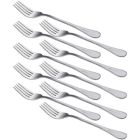 Alternate image 0 for Unique Bargains Stainless Steel Forks 10 Pieces Salad Dinner Fork, Table Fork Cutlery Silverware with Professional Design for Noodle, 7 Inch Tableware Dinnerware for Dessert Eating Cooking