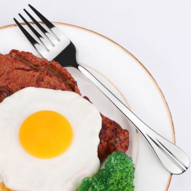 Unique Bargains Stainless Steel Forks 10 Pieces Salad Dinner Fork, Table Fork Cutlery Silverware with Professional Design for Noodle, 7 Inch Tableware Dinnerware for Dessert Eating Cooking. View a larger version of this product image.