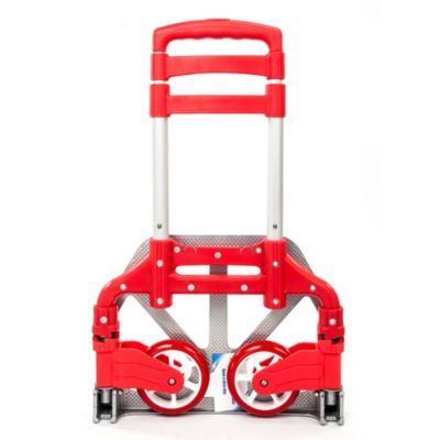 Inq Boutique Portable Cart Folding Dolly Push Truck Hand Collapsible Trolley Luggage Purple