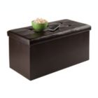 Alternate image 1 for Winsome Ashford Ottoman With Storage Faux Leather