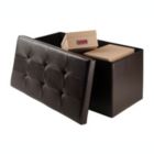 Alternate image 2 for Winsome Ashford Ottoman With Storage Faux Leather