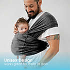 Alternate image 3 for Baby K&#39;tan Pre-Wrapped Ready To Wear Baby Carrier  Active Heather Black Yoga L