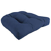 Jordan Manufacturing Outdoor Wicker Chair Cushions Blue