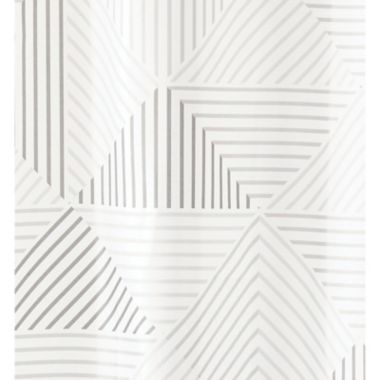 mDesign Polyester Fabric Decorative Shower Curtain. View a larger version of this product image.