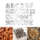 Alternate image 3 for Baker's Secret Cookie Cutter Set Stainless Steel Jumbo Size 26 Letters, Stainless Steel Heat Resistant, in Gift Packaging, Alphabet Big Letters for Baking, Silver