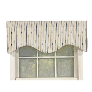 RLF Home Pace Setter Cornice Valance Blue. 3" Rod pocket, 50"W x 17"L. View a larger version of this product image.