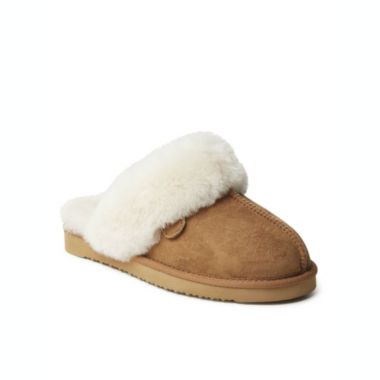 Fireside By Dearfoams Women's Sydney Genuine Shearling Scuff. View a larger version of this product image.