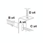 Alternate image 1 for Luxor 96"W x 40"H Wall-Mounted Magnetic Whiteboard - 2 Pack