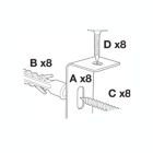 Alternate image 3 for Luxor 96"W x 40"H Wall-Mounted Magnetic Whiteboard - 2 Pack