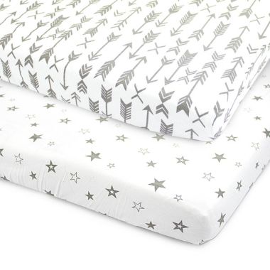 Bubo Baby Pack and Play Fitted Sheet, Portable Pack N Plays Mini Crib Sheets, 2 Pack Play Sheets, 100% Jersey Cotton Playard Sheets&quot;. View a larger version of this product image.