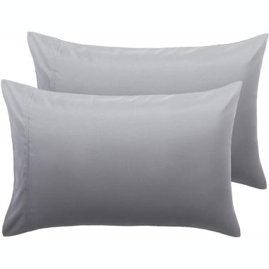 Stock Preferred 20"x30" PolyCotton Envelope Bed Pillow Covers Case in 4-Pieces Grey. View a larger version of this product image.