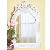 Accent Plus Arched Top White Wall Mirror