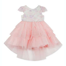 Rare Editions Toddler Girl's Tiered Tulle Dress Pink Size 3T