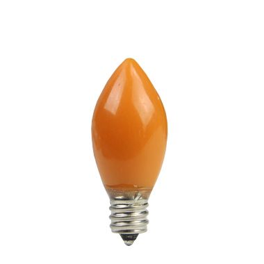 Sienna Pack of 4 Opaque Orange LED C7 Christmas Replacement Bulbs. View a larger version of this product image.