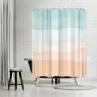Alternate image 0 for Americanflat 71" x 74" Shower Curtain, Mint Peach Abstract by Jetty Printables