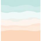 Alternate image 2 for Americanflat 71" x 74" Shower Curtain, Mint Peach Abstract by Jetty Printables