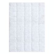 Knightsbridge Summer Tile 220 GSF Non Skid Back Bath Rug 20 x 30 - White