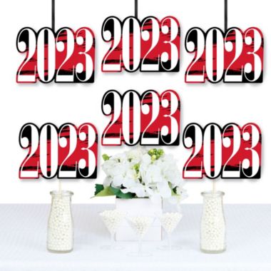 Big Dot of Happiness 2023 Red Graduation Decorations - DIY Party Essentials - Set of 20. View a larger version of this product image.