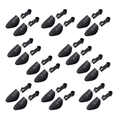 Noa Store 10 Pair Durable Form Plastic Shoe Tree Practical Boot Shoe Stretcher Black. View a larger version of this product image.