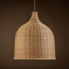 Alternate image 2 for ELE Light & Decor Reely 1-Light Brown Pendant Design Pendant Light with Rattan Shade