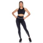 Alternate image 0 for White Mark Women's Cut Out Back Mesh Sports Bra & Leggings Set