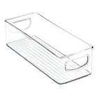 Alternate image 0 for mDesign Plastic Office Storage Organizer Bin with Handles, 4 Pack, Clear