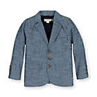 Alternate image 0 for Hope & Henry Boys&#39; Chambray Suit Jacket (Blue Chambray, 2T)